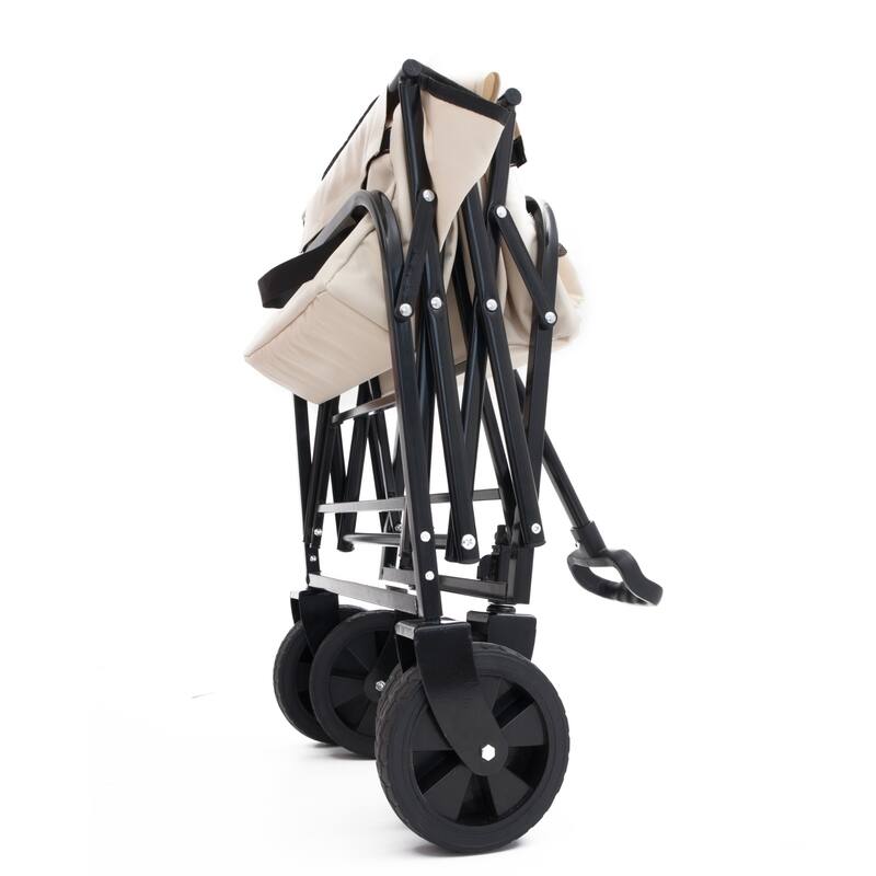 Minimeetall Extension Collapsible Wagon Cart with Expandable Storage