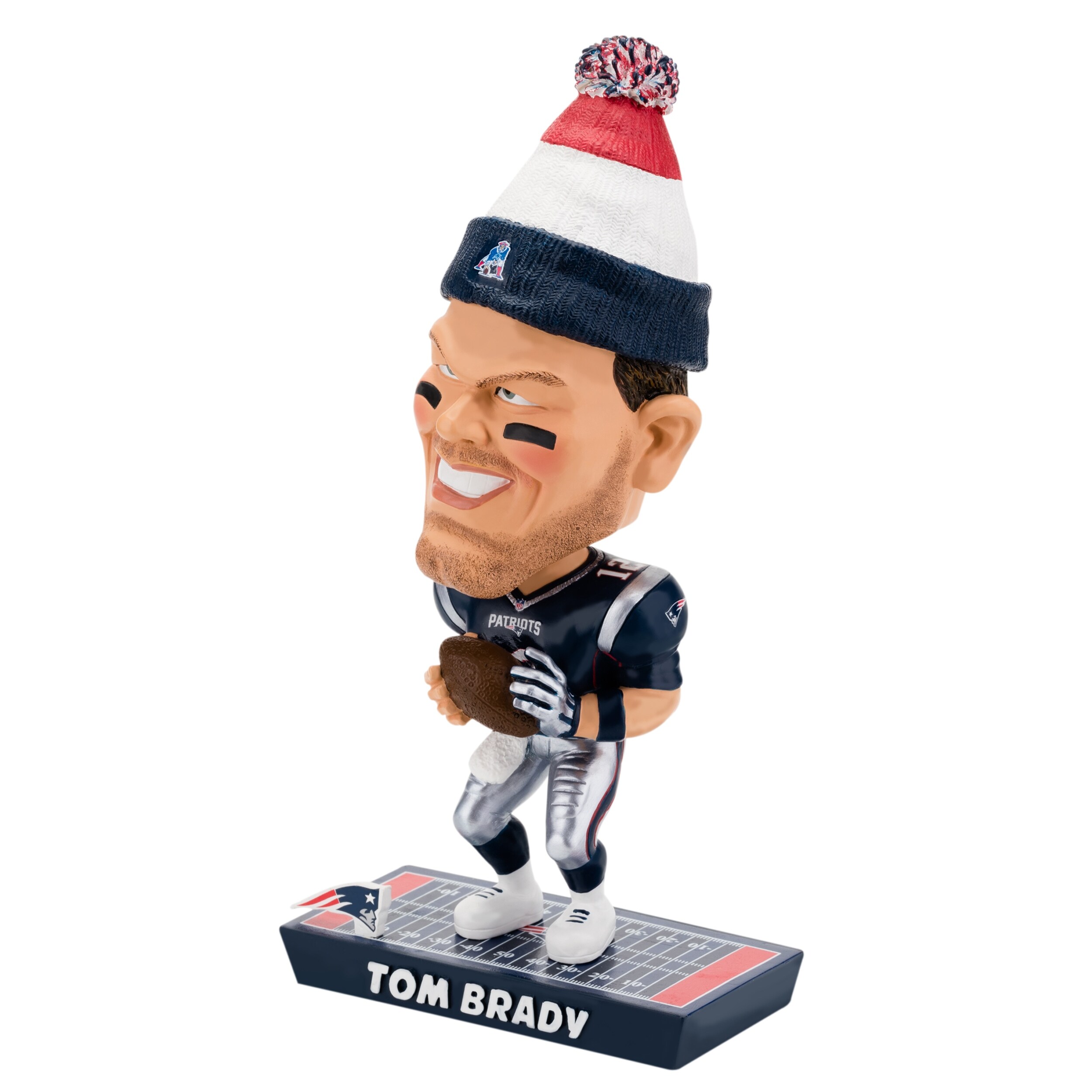 Shop New England Patriots Tom Brady 12 Caricature Bobblehead Multi Overstock 19986207
