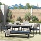 preview thumbnail 1 of 30, Corvus Orville 6-piece Aluminum Outdoor Dining Set with WPC Table Top