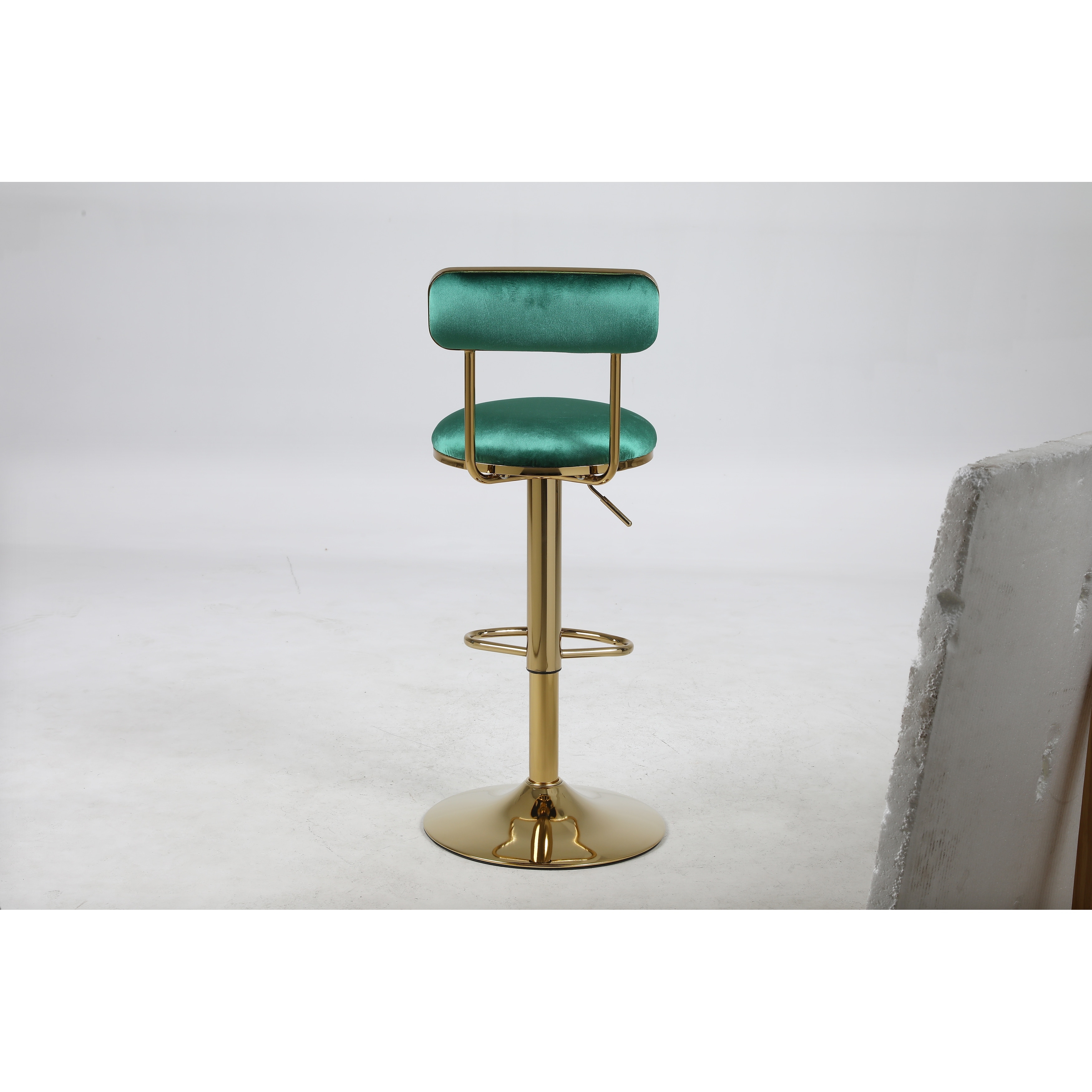 Round velvet bar on sale stools