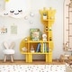 preview thumbnail 1 of 38, Kids Bookcase Shelf Toy Storage Organizer with Open Storage Shelves Giraffe