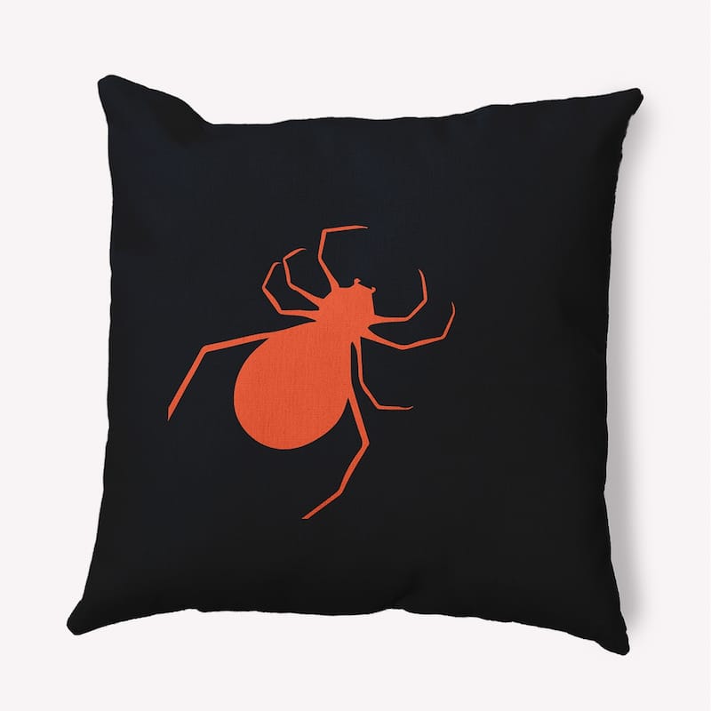 Halloween Spiders Accent Pillow - Harvest Orange - 18" x 18"