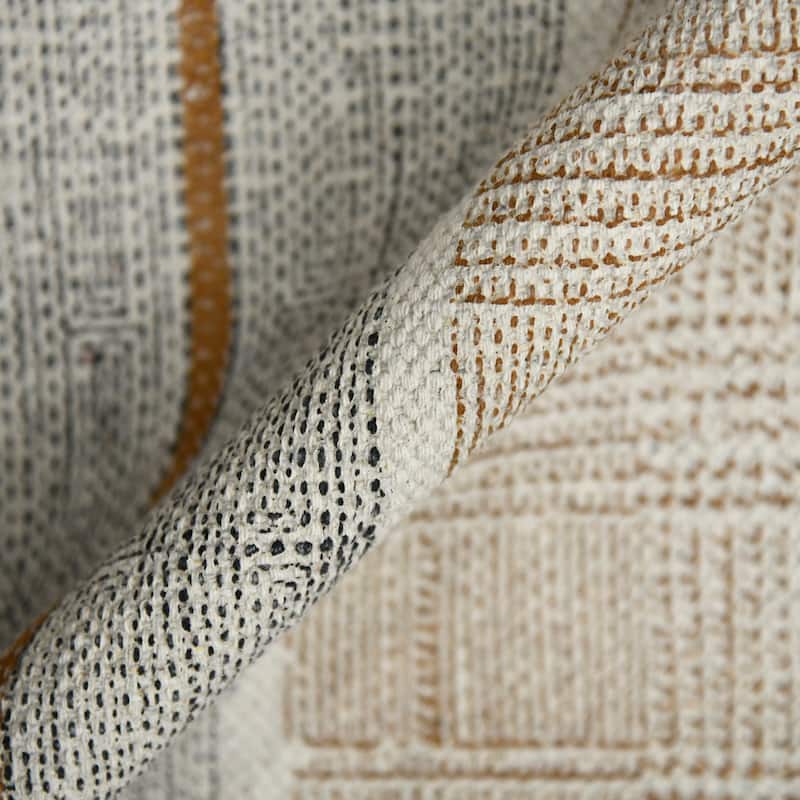 Declan Briel Handmade Geometric Flatweave Natural Fiber Cotton Rug