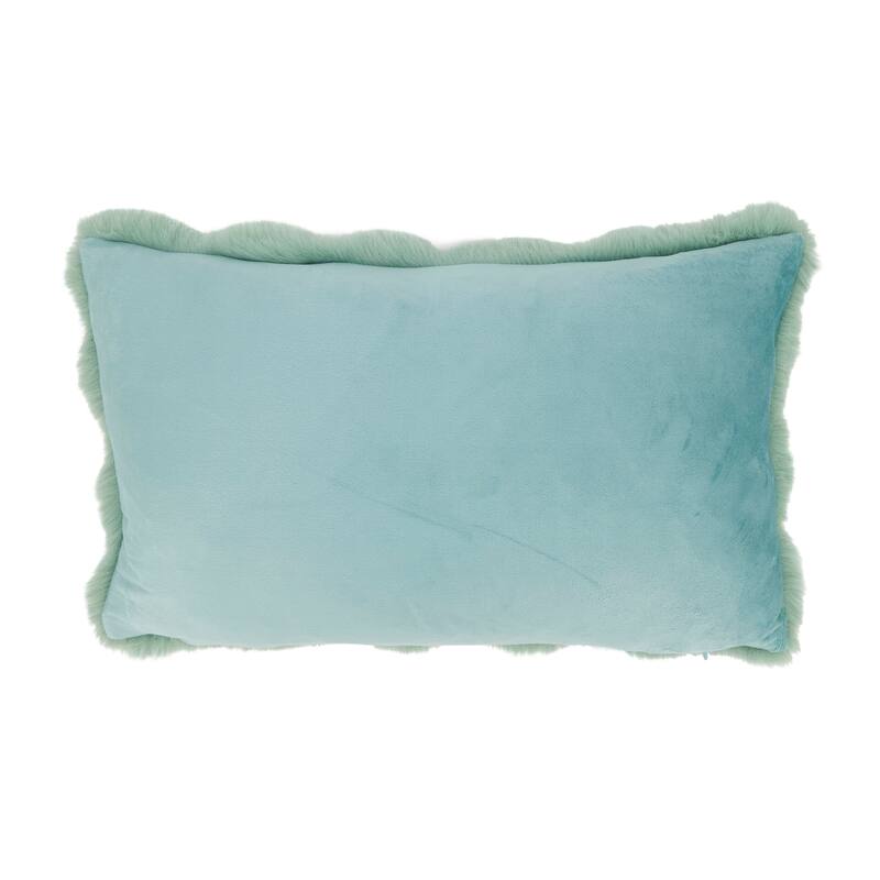 Plush Faux Fur Throw Pillow - Ultra-Soft Textured Accent for Sofa, Bed & Cozy Layered Styling