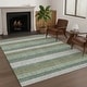 preview thumbnail 44 of 149, Machine Washable Indoor/ Outdoor Cabana Stripe Chantille Rug