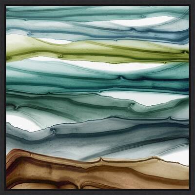 Peregrination (Abstract Mountains) by PI Gallerie Framed Canvas Art