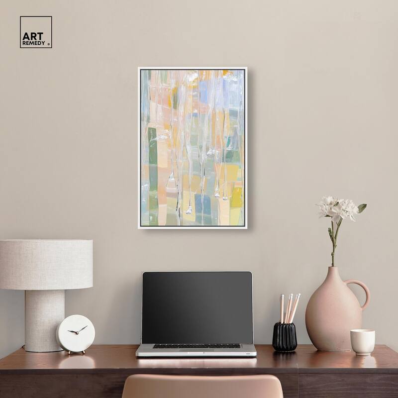 Vertical Drips Canvas by Art Remedy