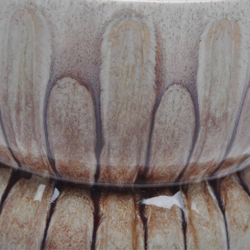 Sagebrook Home Mandara Small Vase - Multi-color, Ceramic, Brown, Novelty, Elegant Design for Modern Living