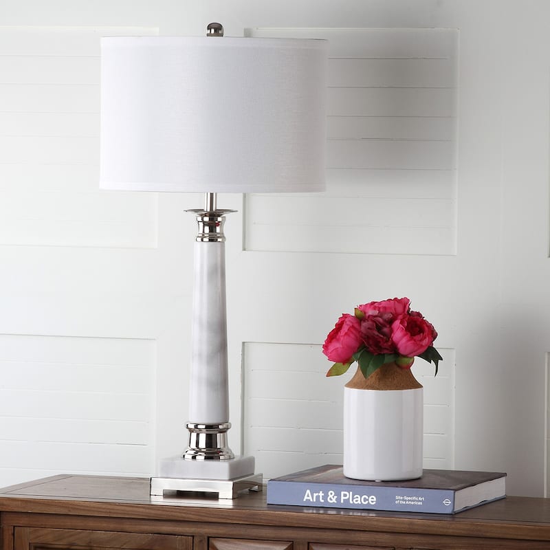 SAFAVIEH Lighting Llinos 30-inch Table Lamp (Set of 2) - 15"x15"x31" - 15Wx15Dx31H