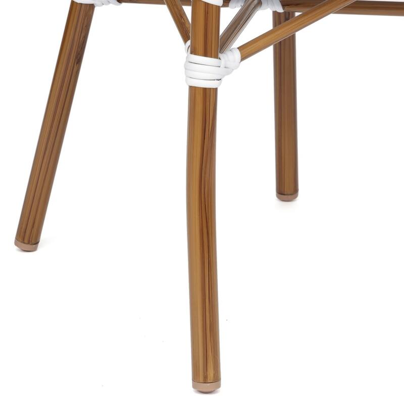 Stacking Bistro Chairs with Metal Frames