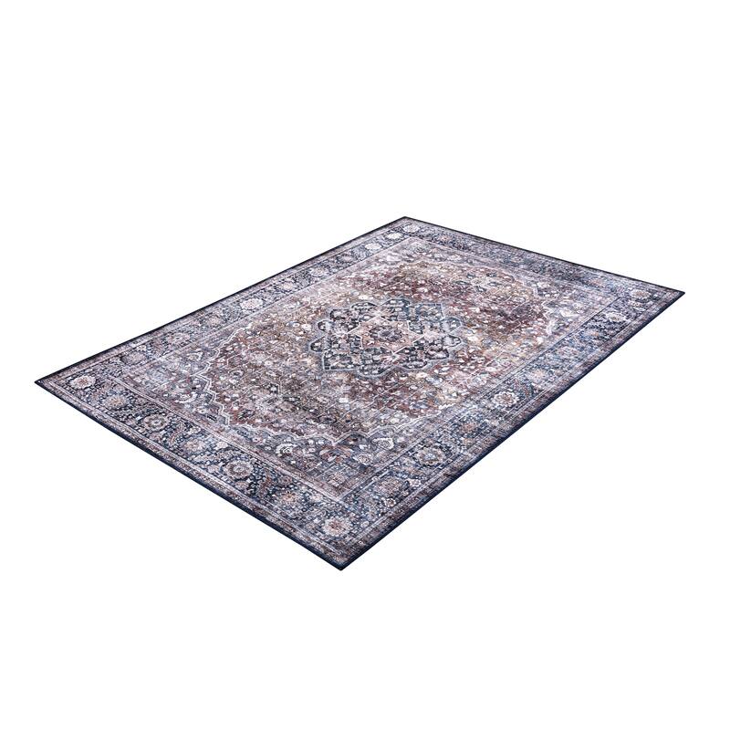 Abani Rugs Lola LOL130A Vintage Blue Terracotta Area Rug
