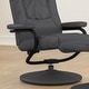 preview thumbnail 59 of 69, Contemporary Multi-Position Recliner and Ottoman with Wrapped Base