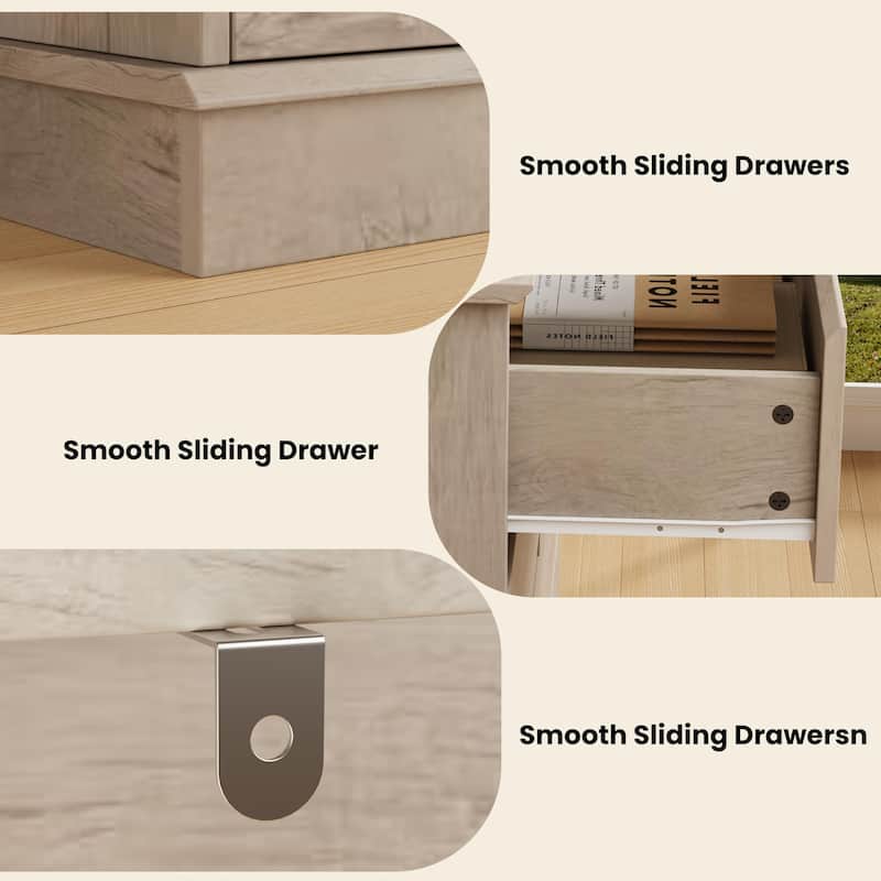 8 Drawer Dressers for Bedroom, Wooden Chest of Drawers with Deep Drawers, Large Double Dresser