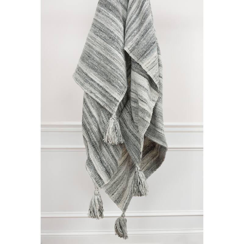 Rizzy Home Striped Throw Blanket