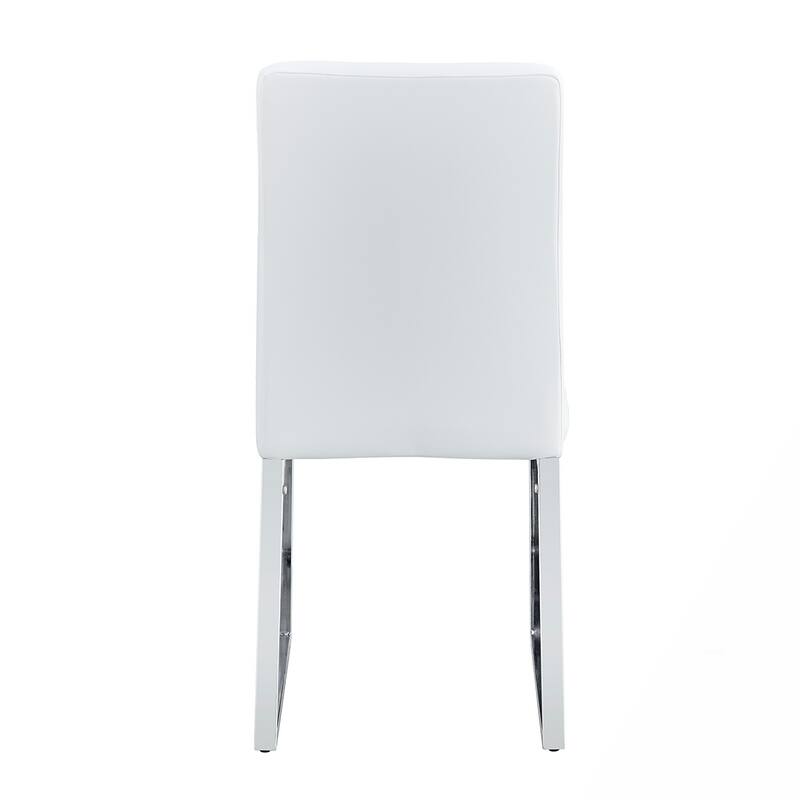 4PCS Iron Frame PU Dining Chairs
