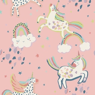 NEXT Party Unicorn Pink Wallpaper