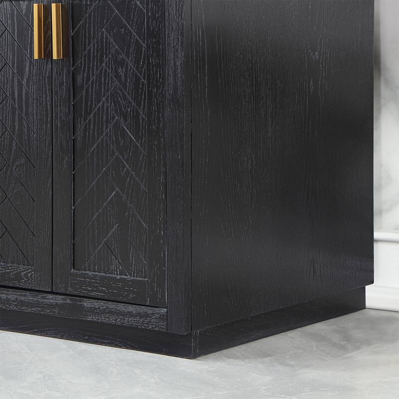 Altair Gazsi Bathroom Vanity with Composite Stone Countertop without Mirror