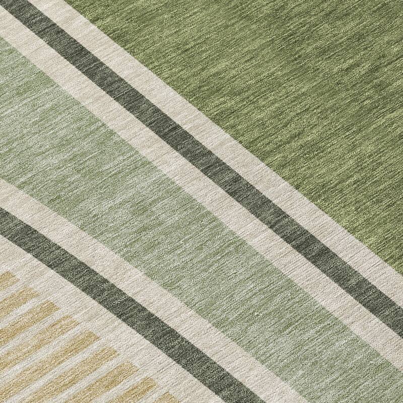 Machine Washable Indoor/ Outdoor Contemporary Keely Chantille Rug