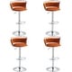 preview thumbnail 141 of 155, Velvet Upholstered Adjustable Bar Stool Swivel Counter Chair Set of 2