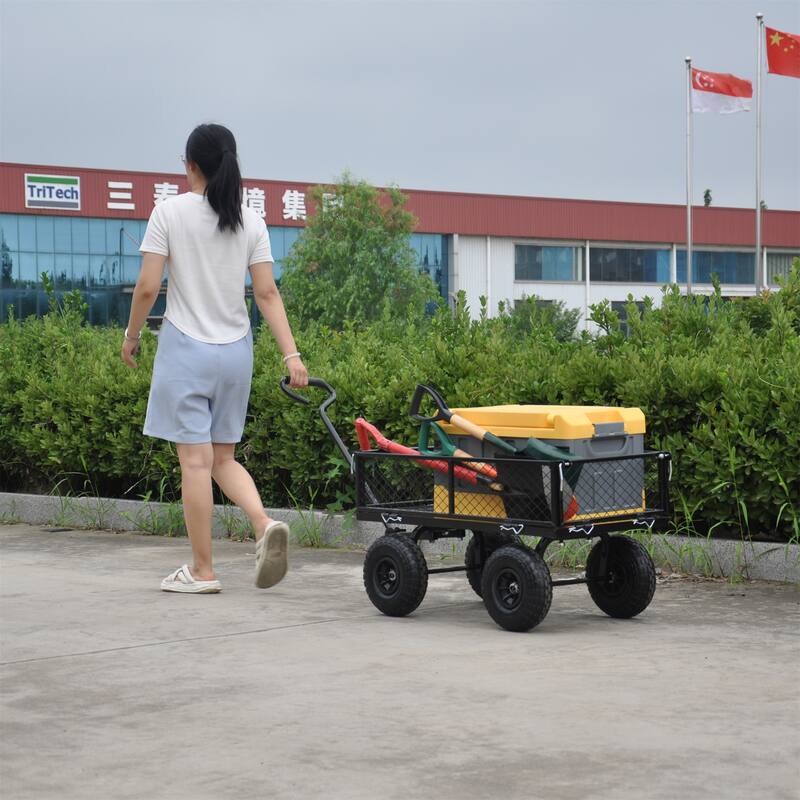 Wagon Cart Garden Cart Trucks for Transport Firewood & Garden Care