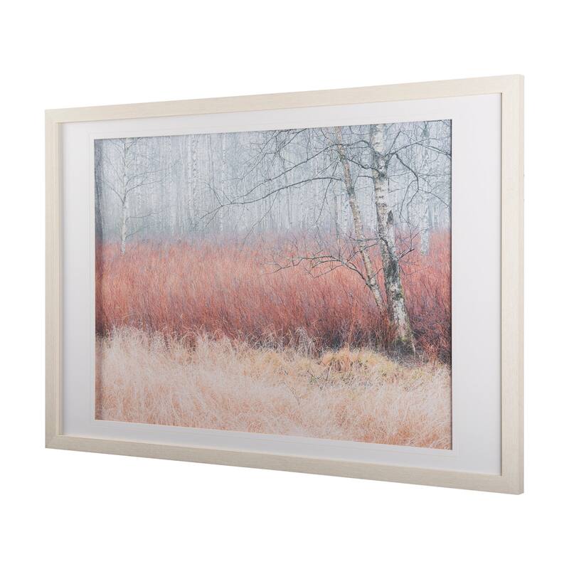 Woodland pastels Framed Art Print