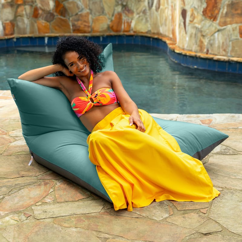 Deshi Sunbrella Patio Bean Bag Lounge Chair by Havenside Home