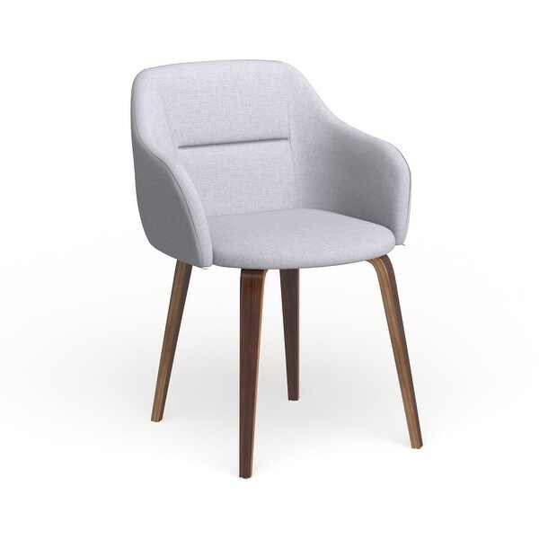 Carson Carrington Tampere Mid-Century Modern Walnut Wood Upholstered Chair. Opens flyout.