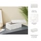 preview thumbnail 17 of 23, Decorative Rectangular Marble Ridged Box with Removeable Lid