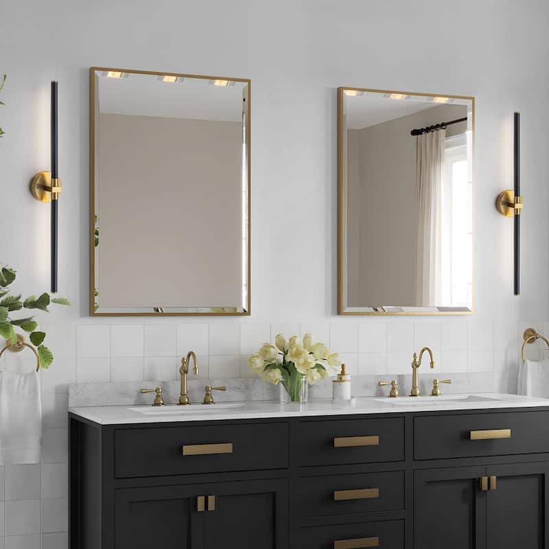 Starsky Minimalist Rechargeable Linear LED Vanity Light Dimmable Metal Wall Sconce with Remote