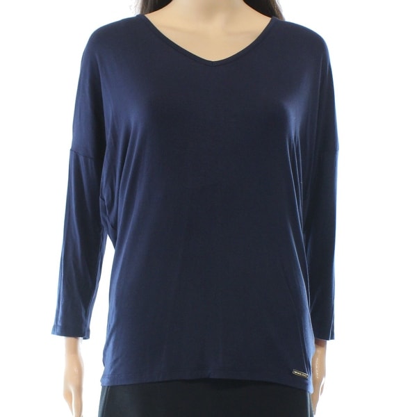 michael kors t shirt womens navy