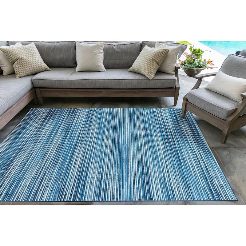 Liora Manne Marina Stripes Indoor/ Outdoor Area Rug