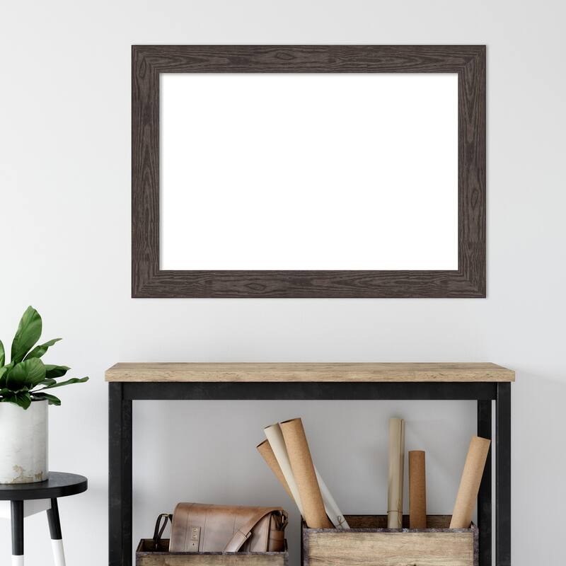 Amanti Art Bridge Black Framed Dry Erase Magnetic Board