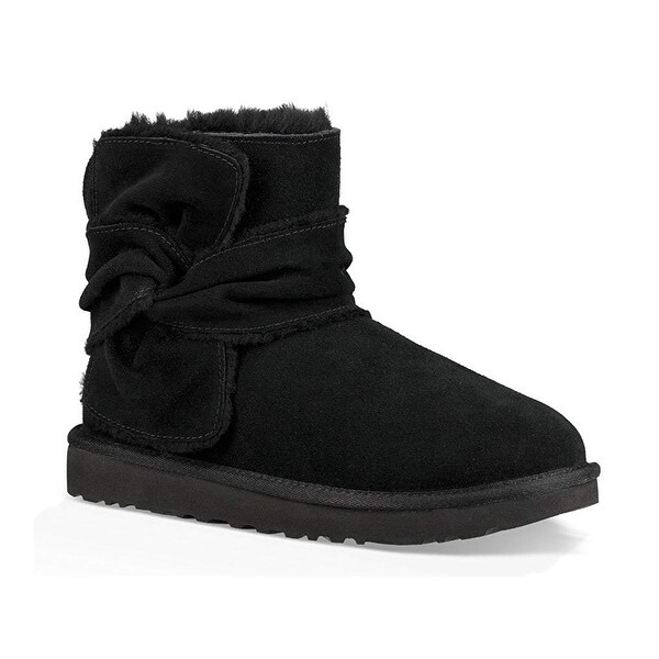 ugg mini bow spill seam bootie