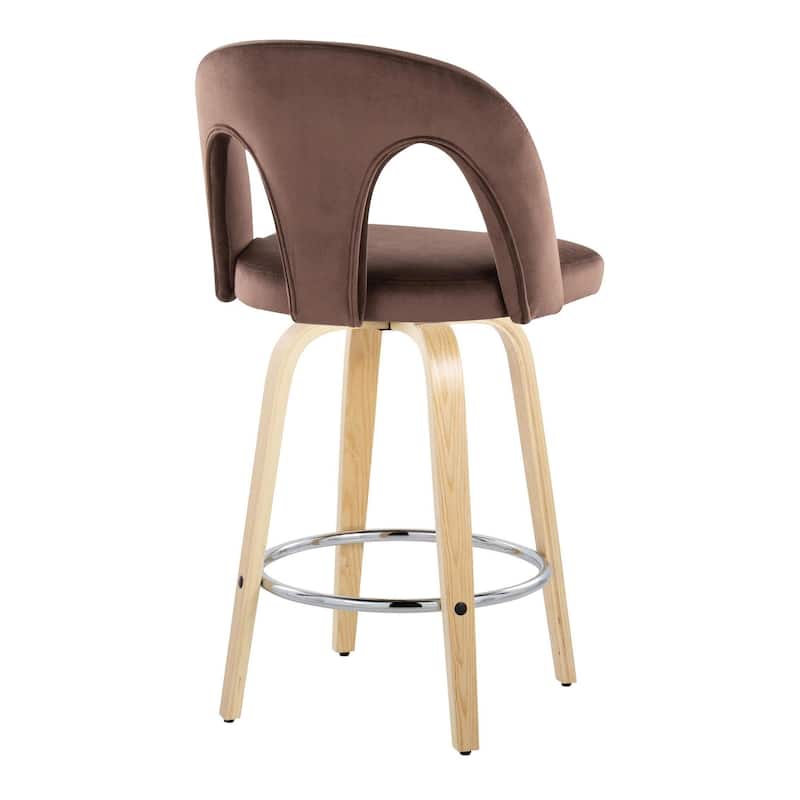 Ava Upholstered 26" Fixed-Height Counter Stool - Set of 2