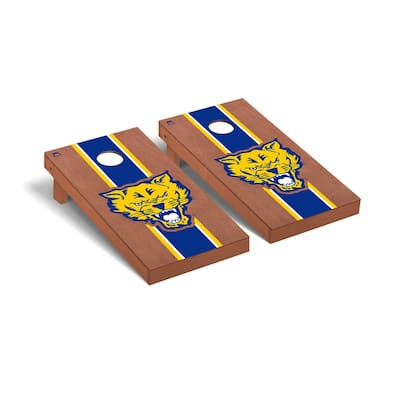 Fort Valley State FVSU Wildcats Rosewood Cornhole Board Set