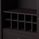 preview thumbnail 7 of 7, Furniture of America Rustic Espresso 6-shelf Dining Buffet with Wine Rack