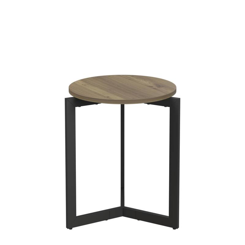 Modern Round Side Table Accent End Table Nightstand for Bedroom Living Room
