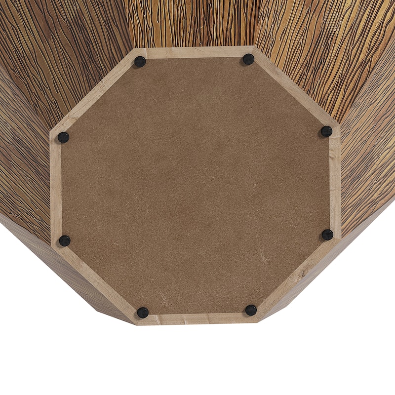 31.5 "Octagonal Rubber wood Set of Coffee Table,Coffee Table,Living Room Bedroom