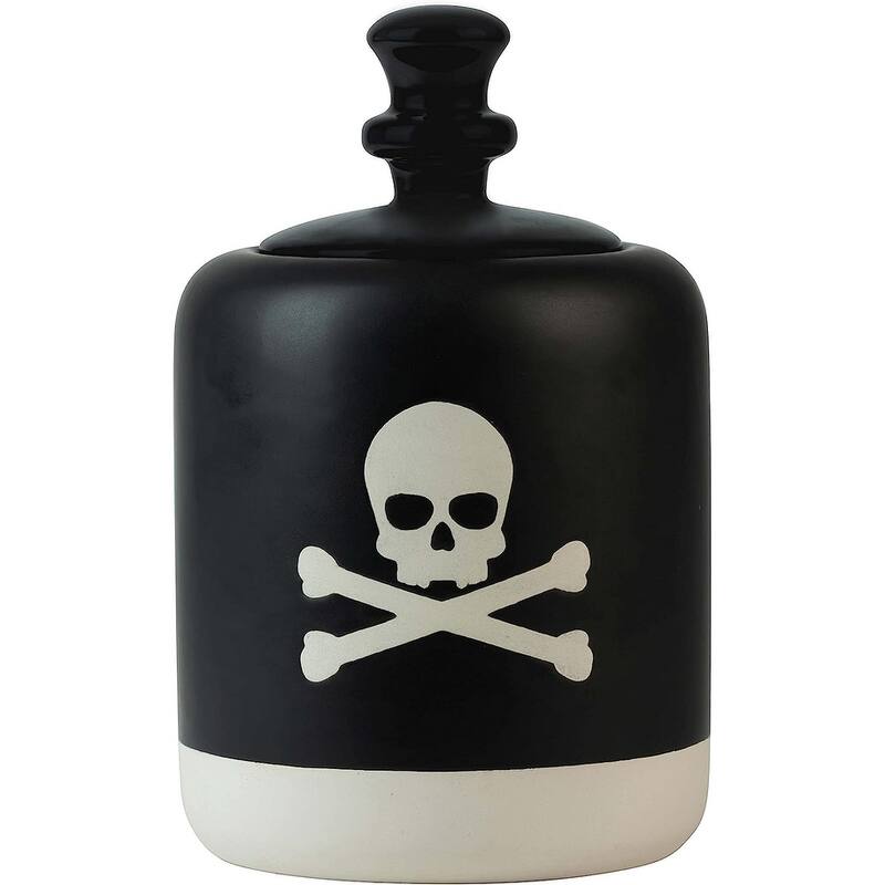 Halloween Poison Bottle Ceramic Cookie Jar/Canister, Set of 2