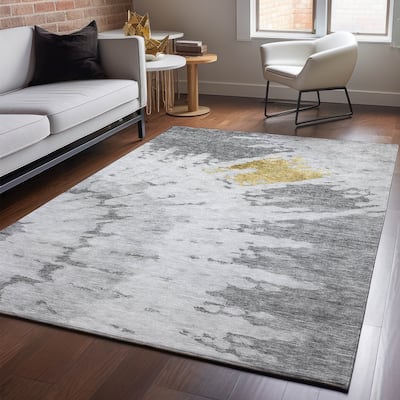 Premium Washable Super Soft Modern Spiral Mayfield Rug