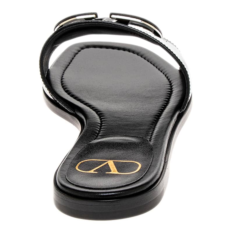 Vlogo Signature Patent Leather Sandals