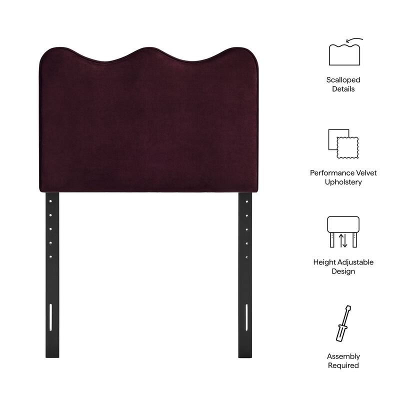 Athena Stain-Resistant Performance Velvet Headboard