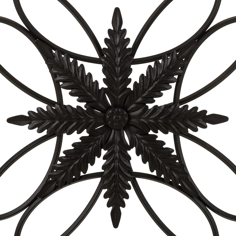 Glitzhome 20"L/ 23.5"L Traditional Iron Scroll Garden/Home Wall Decor