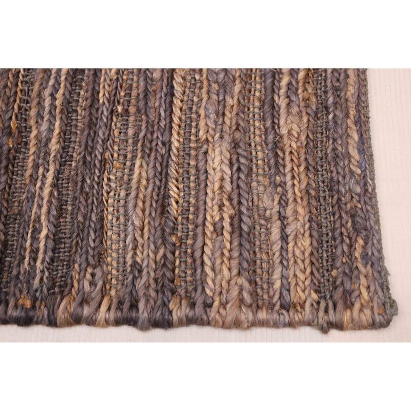 ECARPETGALLERY Flat-Weave Palas Denizli Brown Jute Rug - 5'1 x 7'10