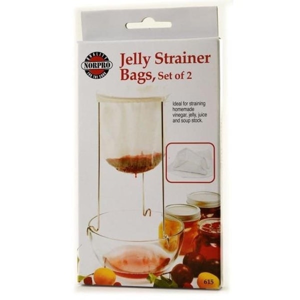 Norpro 100% Cotton Reusable Jelly Strainer Bags - 2 pack - White. Opens flyout.