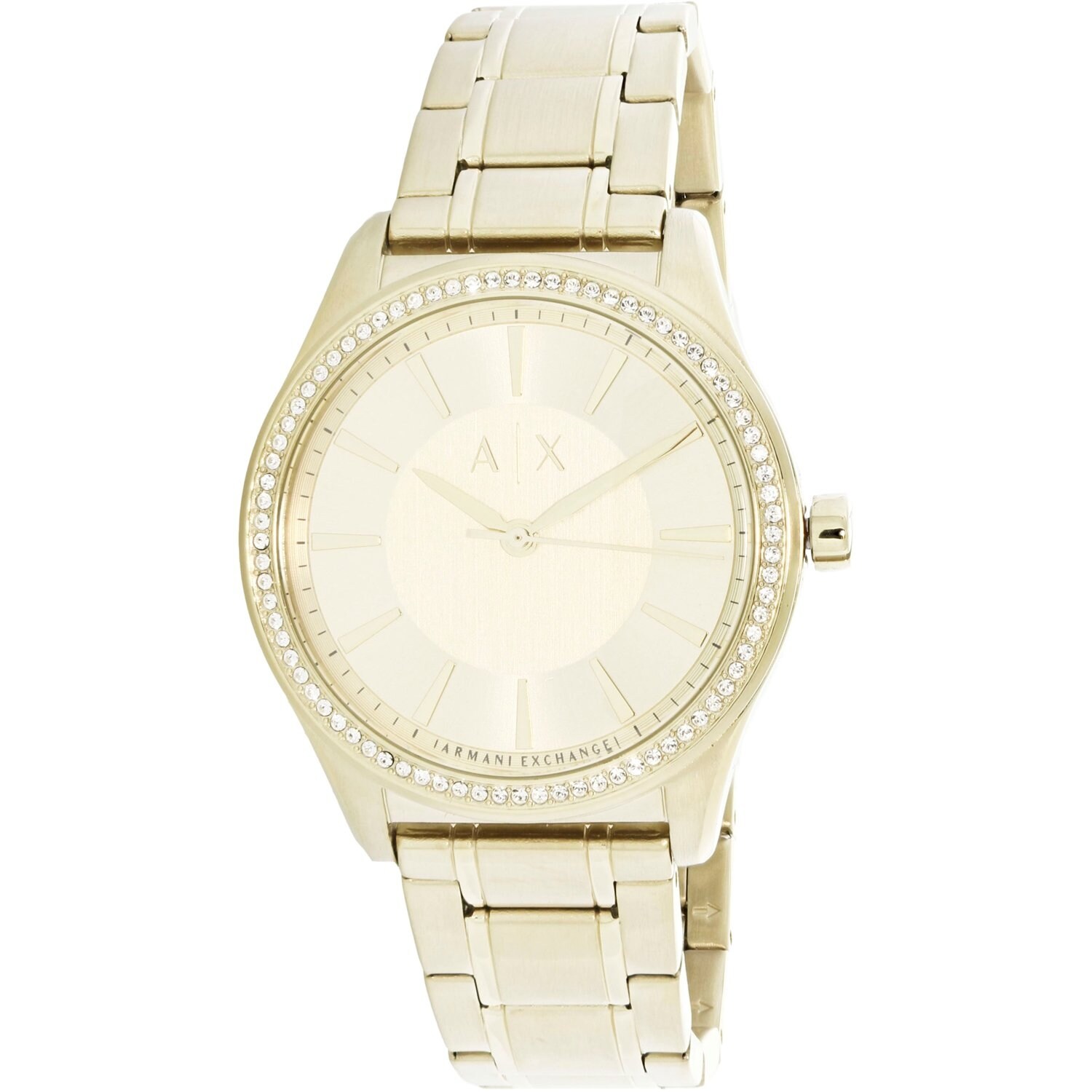 Shop Armani Exchange Women S Gold Stainless Steel Fashion Watch Overstock 18618477