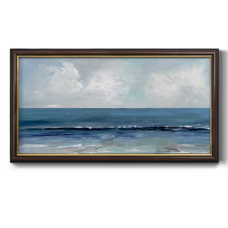 Blue Seas Premium Framed Canvas- Ready to Hang