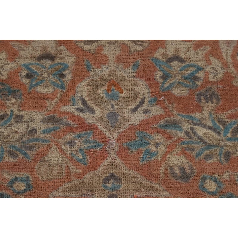Traditional Najafabad Persian Vintage Rug Hand-Knotted Wool Carpet - 6'11"x 10'5"