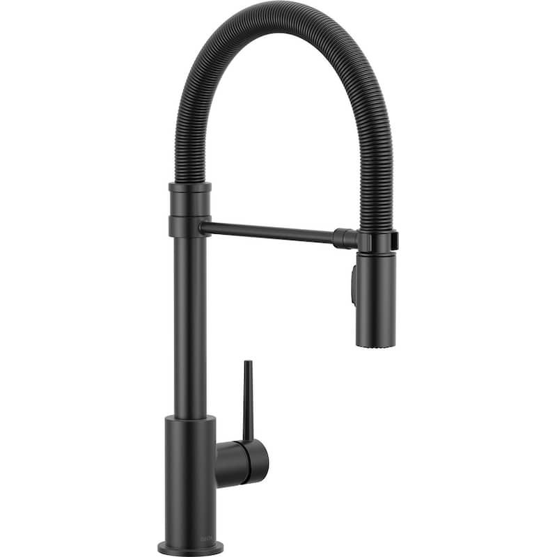 Delta Trinsic Pro Pre-Rinse Pull-Down Kitchen Faucet with Magnetic - Matte Black
