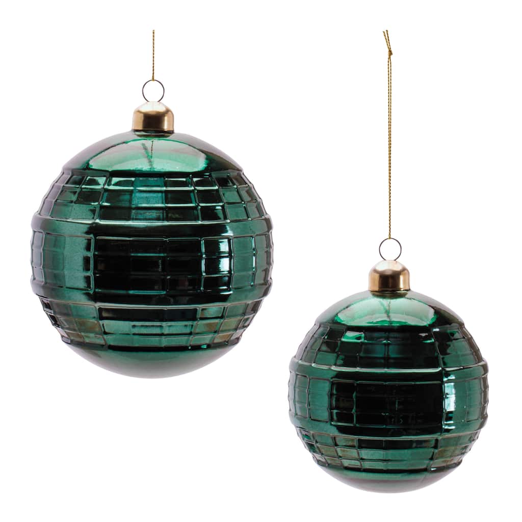 Glass Ball Ornament Set of 4
